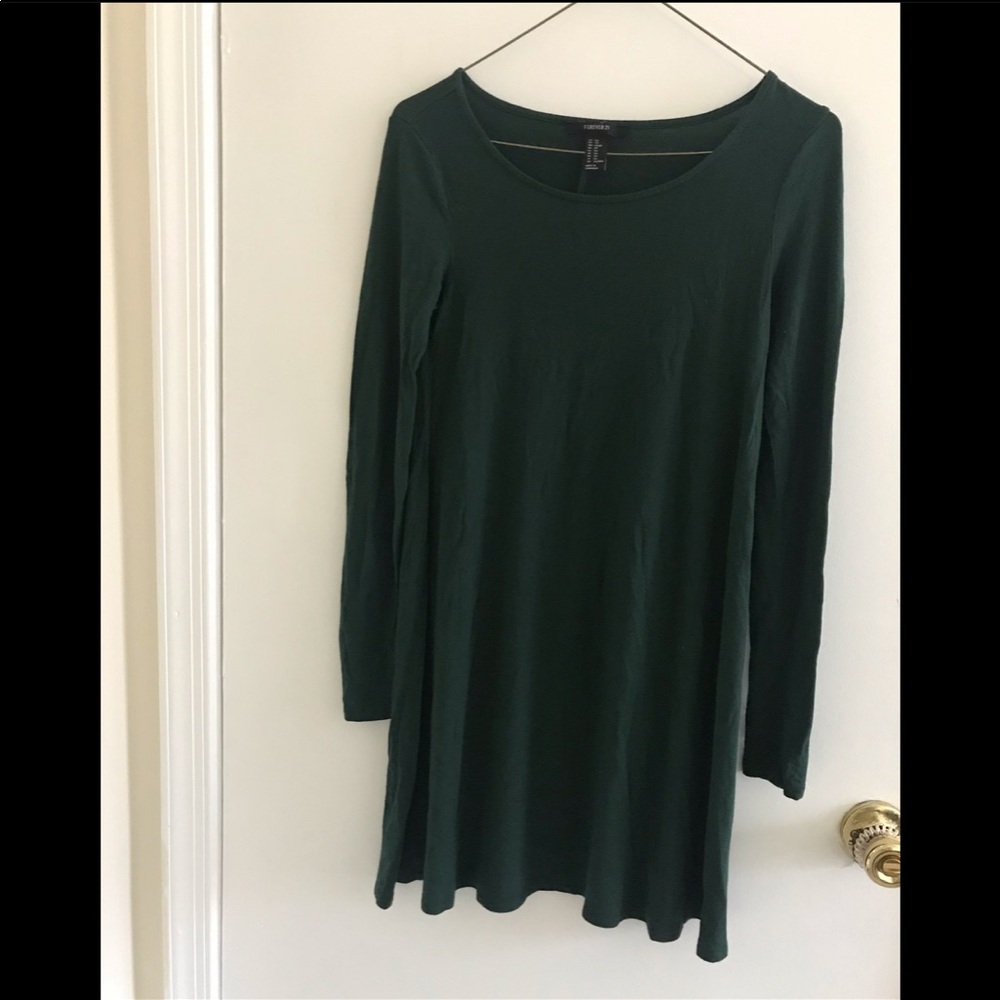 Forever 21 green tshirt dress